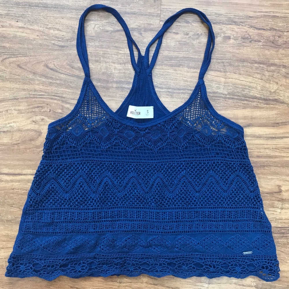 Hollister Crochet Knit Crop Top